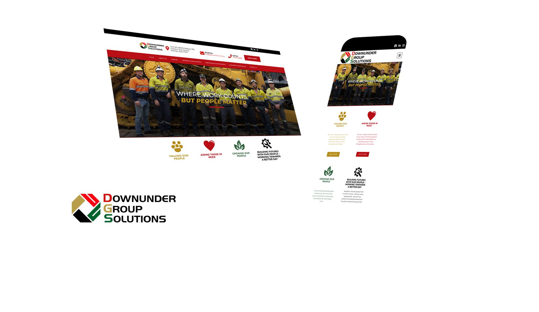 Downunder Group Solutions DGS Website Design and Developed by Strategic Media Partners Mackay