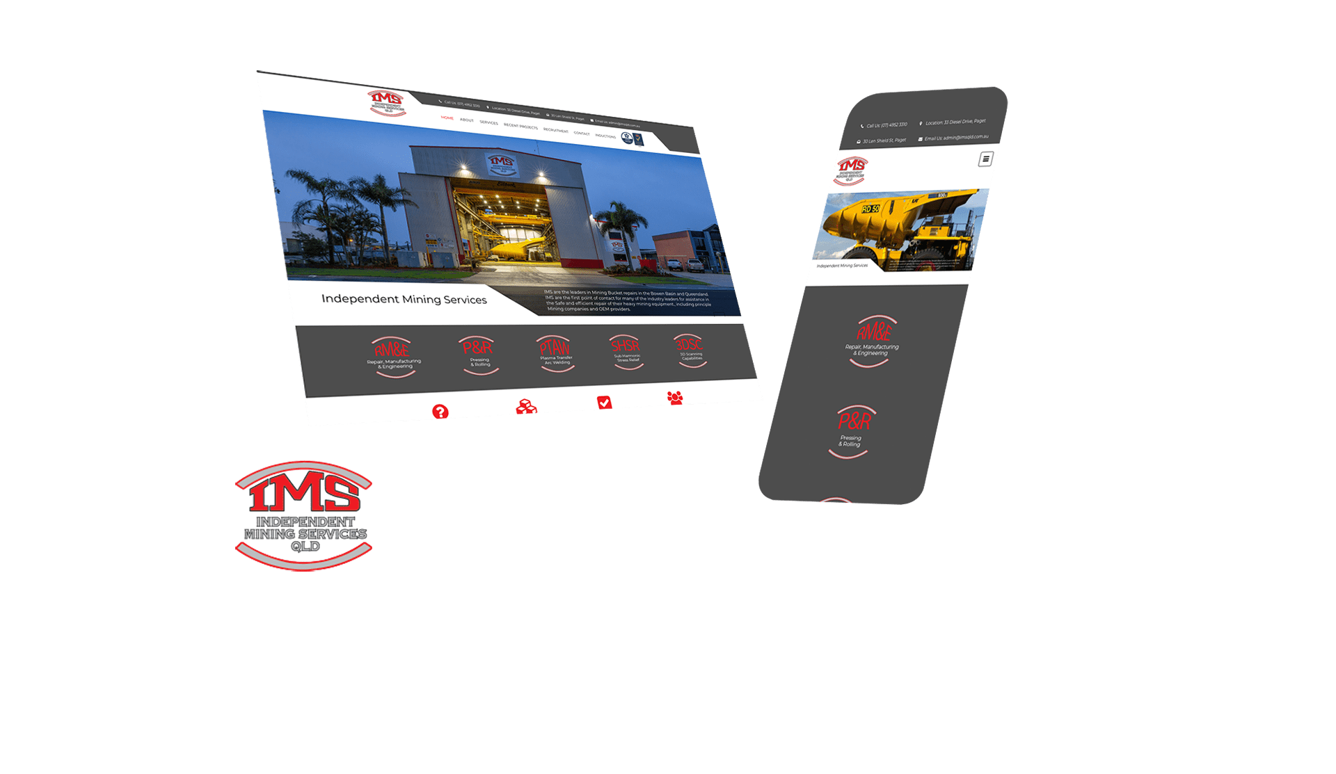 Independent Mining Services IMS Website Design and Developed by Strategic Media Partners