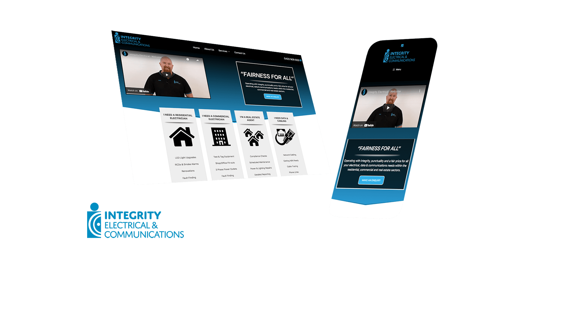 Integrity Electrical Communication Website Design and Developed by Strategic Media Partners