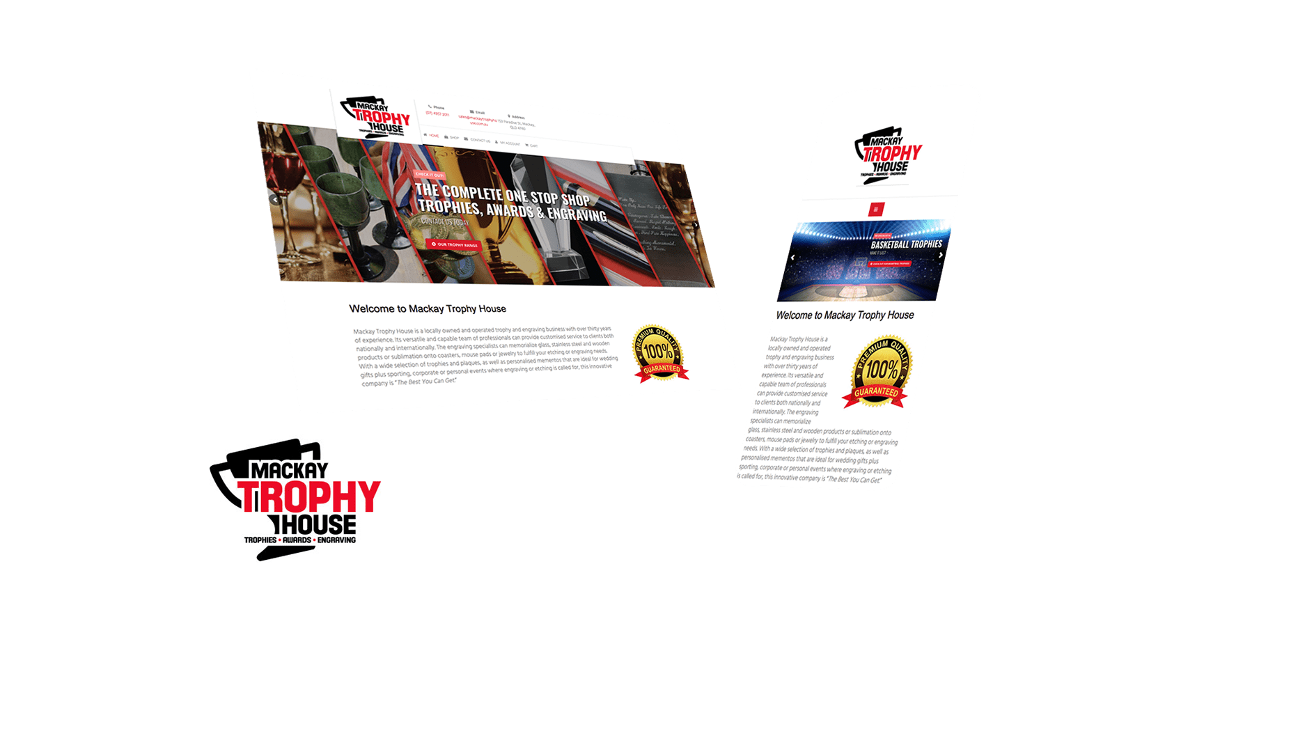 Mackay Trophy House Website Design and Developed by Strategic Media Partners