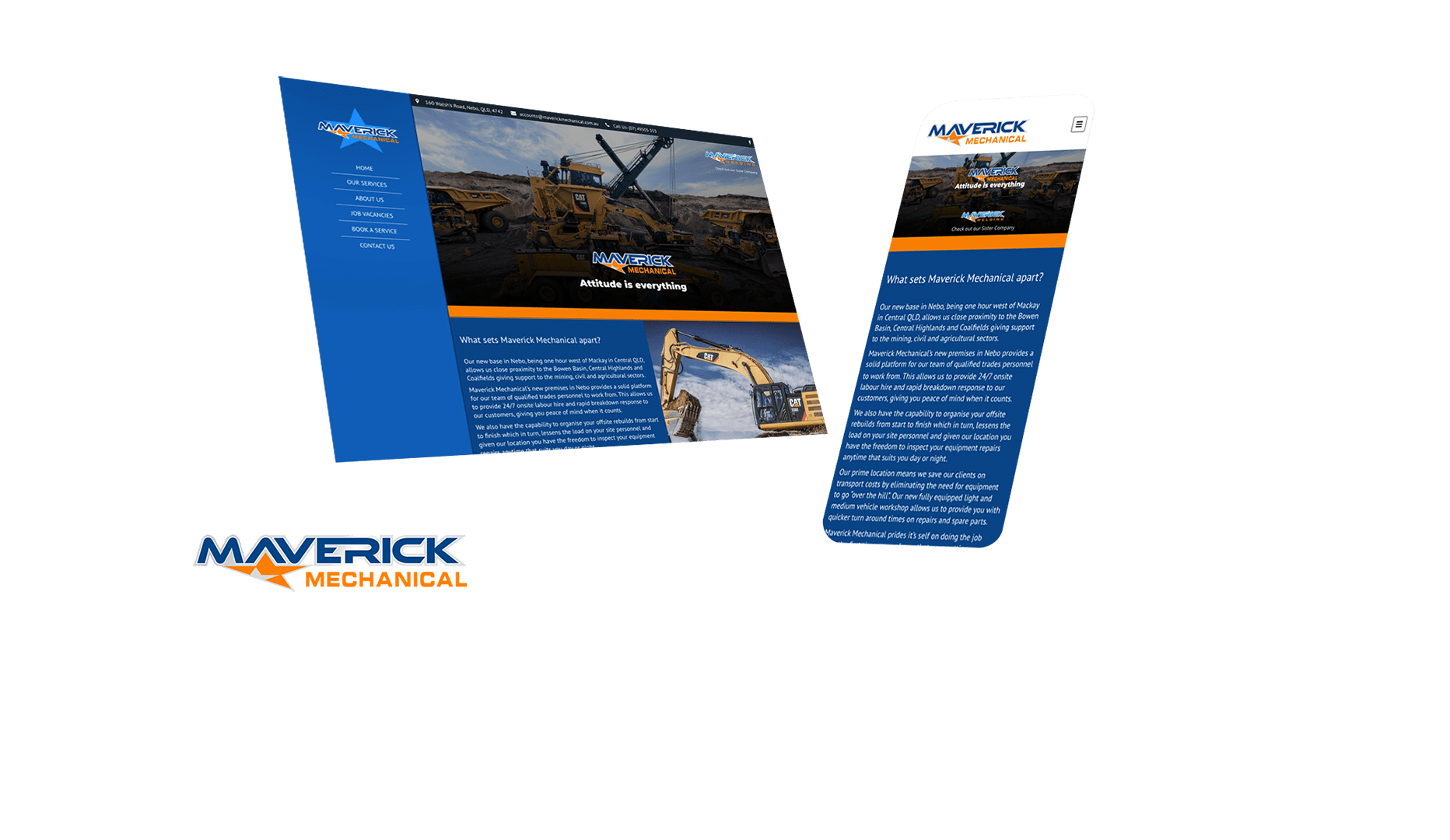 Maverick Mechanical Website Design and Developed by Strategic Media Partners