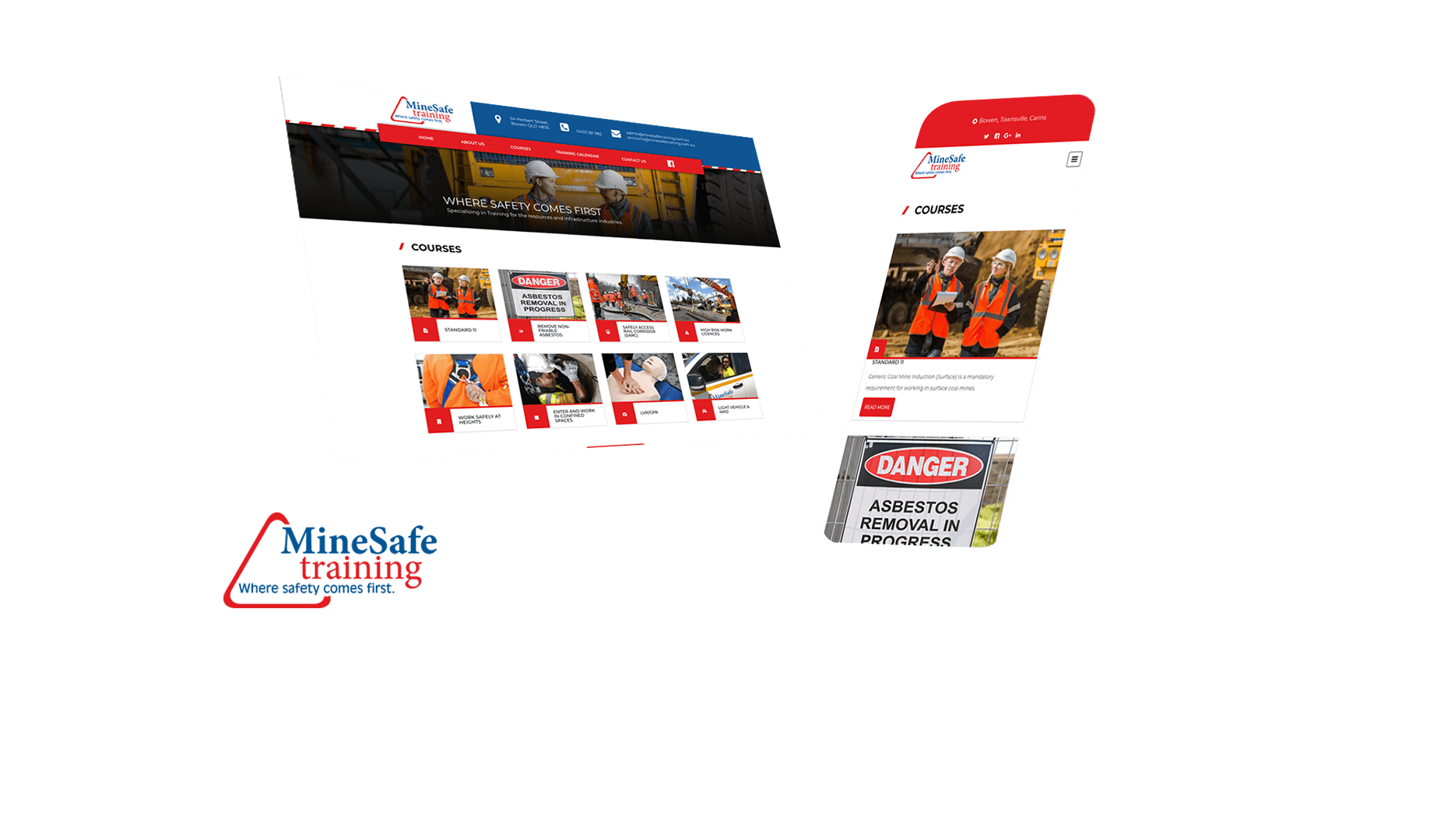 Mine Safe Training Website Design and Developed by Strategic Media Partners