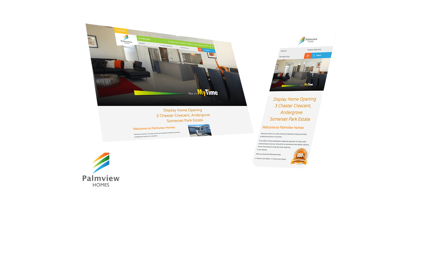 Palmview Homes Website Design and Developed by Strategic Media Partners