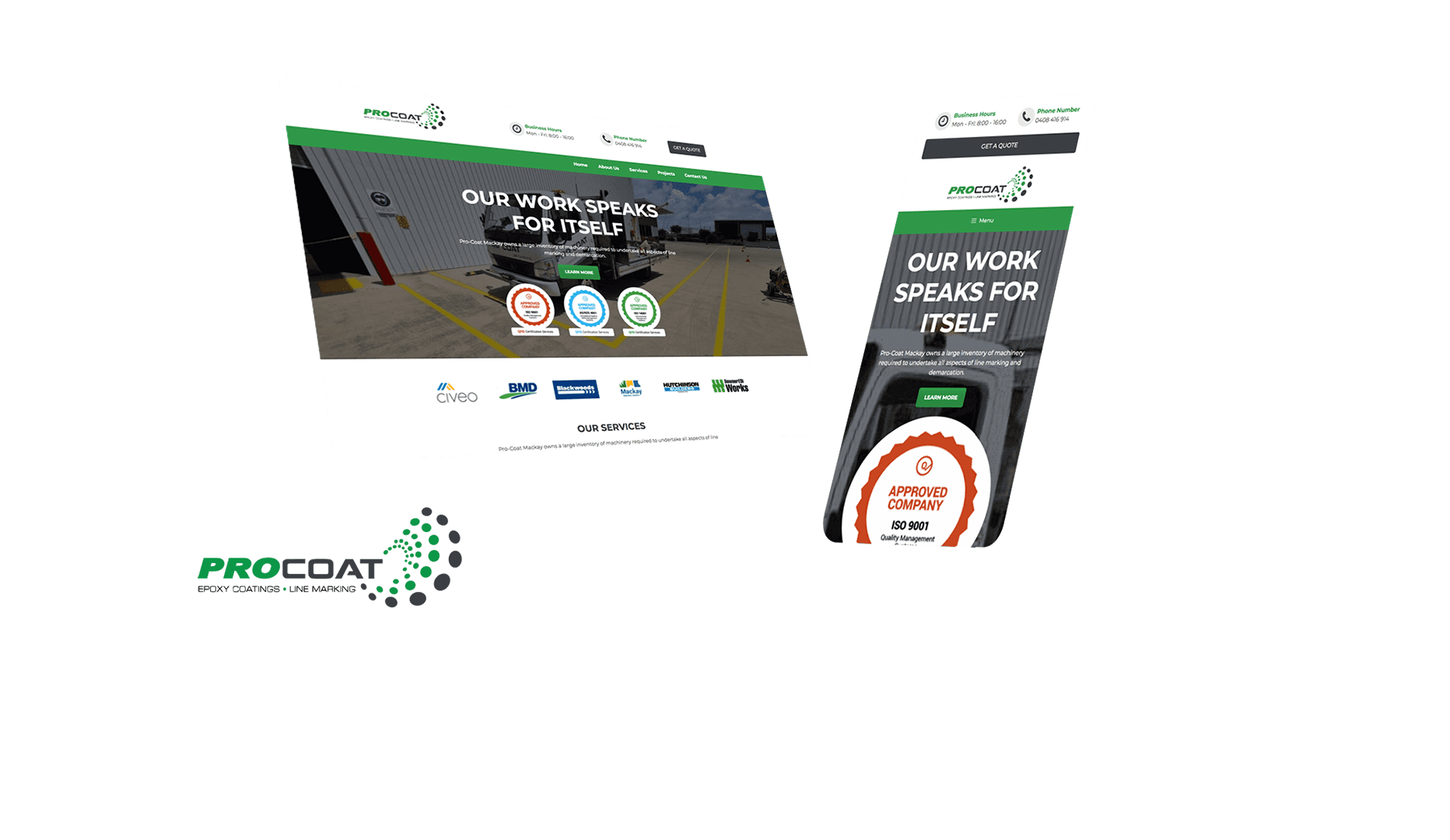 Procoat Website Design and Developed by Strategic Media Partners