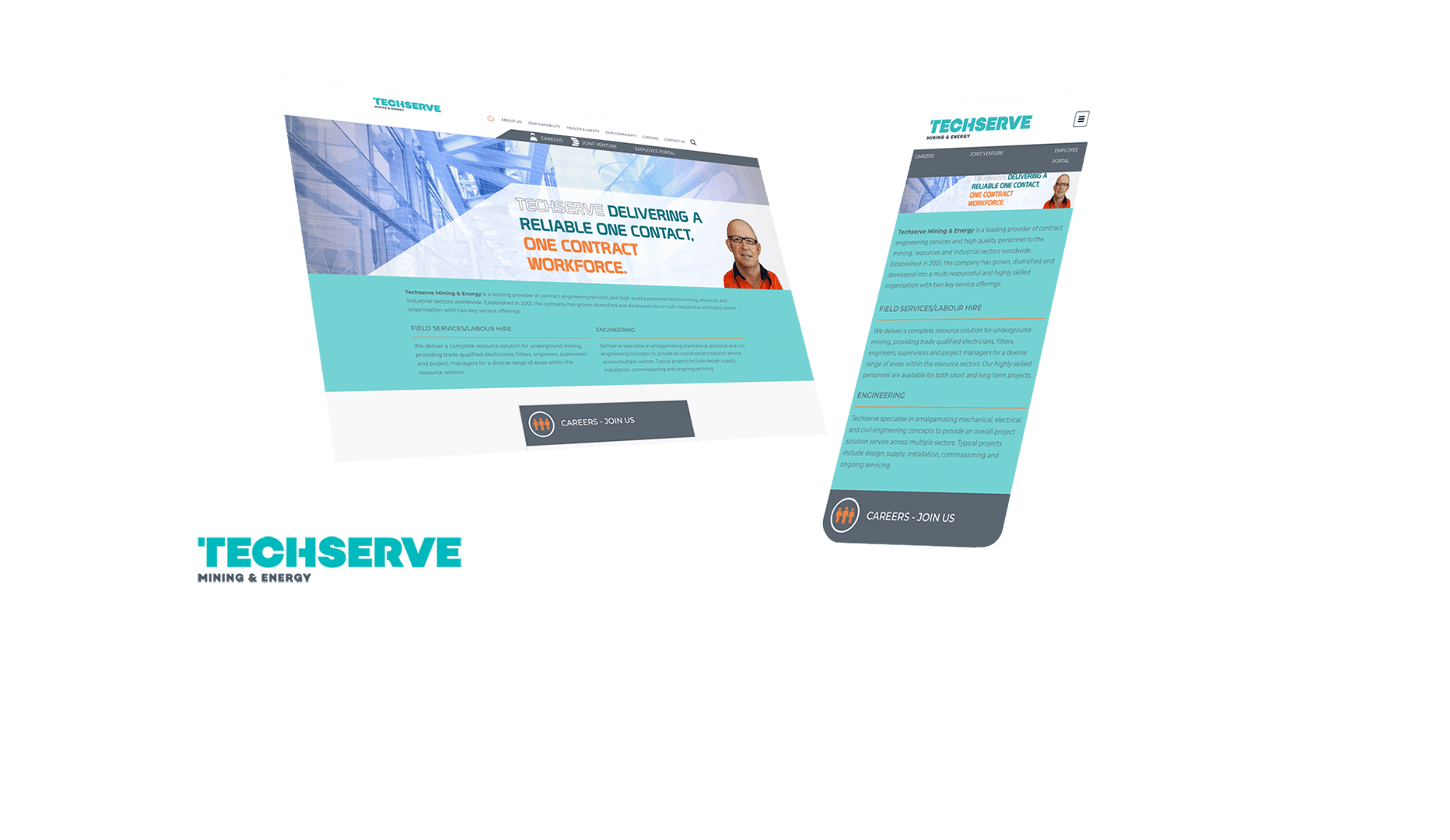 Techserve Mining and Energy Website Design and Developed by Strategic Media Partners