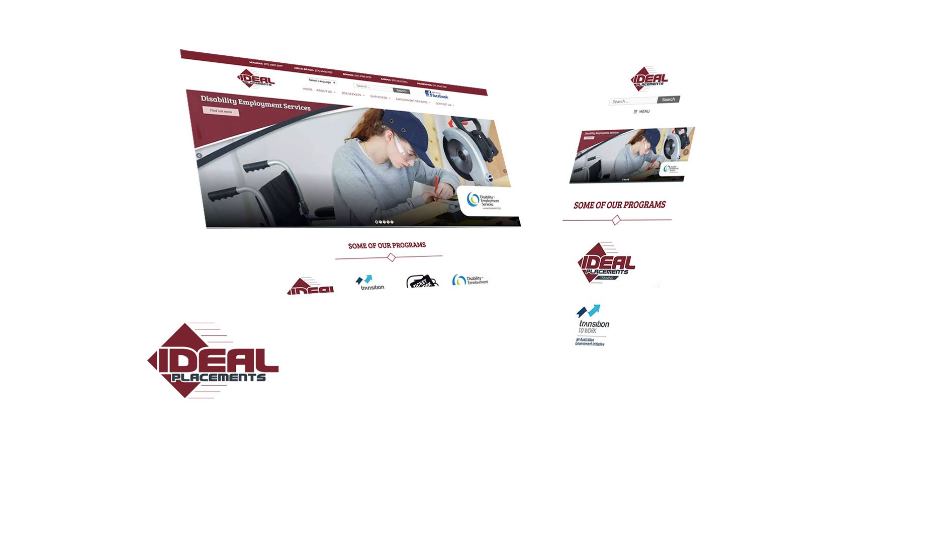 Ideal Placements Website Design and Developed by Strategic Media Partners Mackay