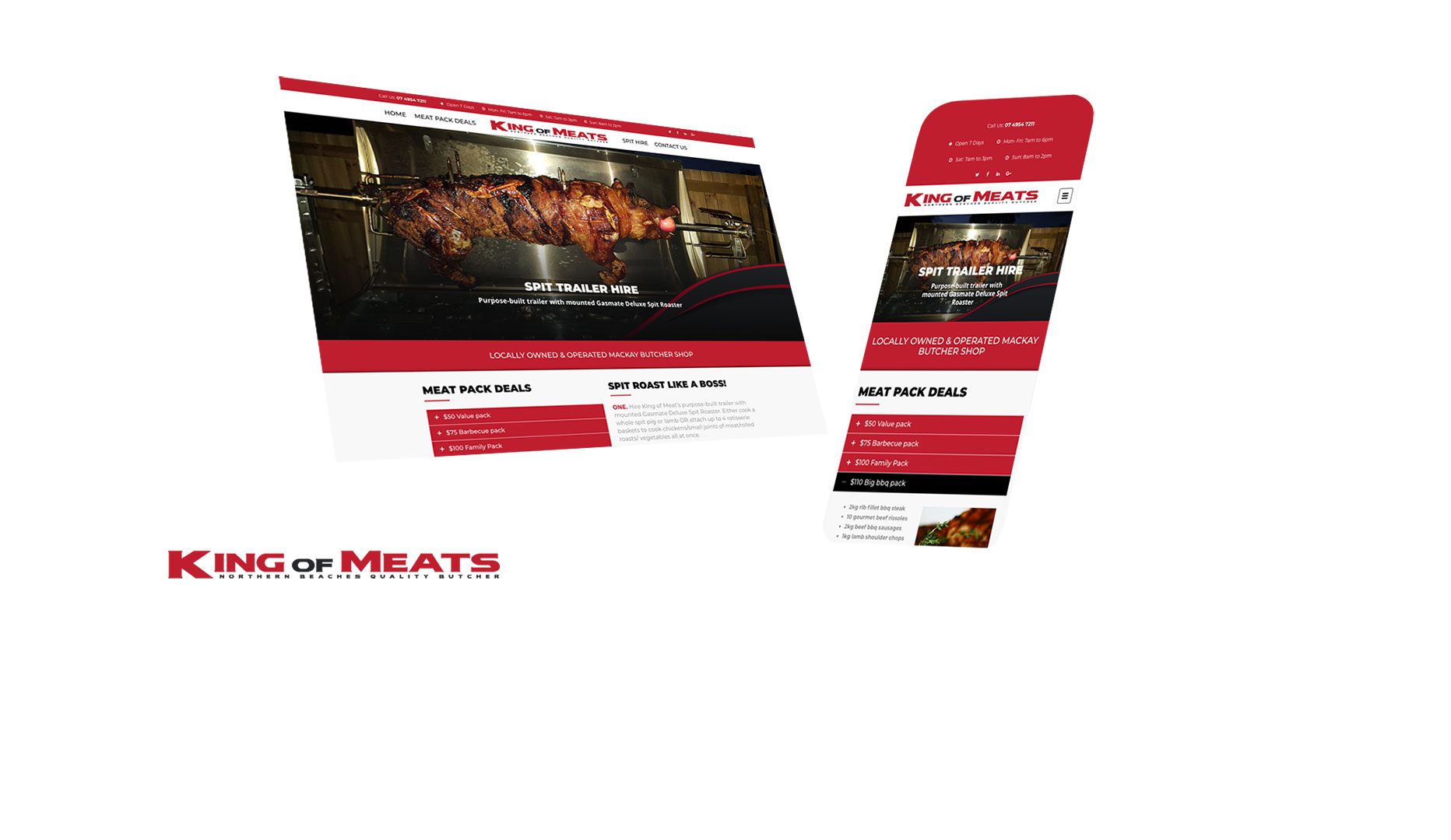 King of Meats Mackay Website Design and Developed by Strategic Media Partners Mackay