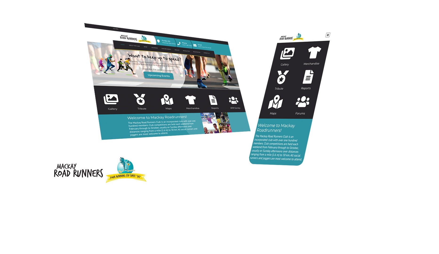 Mackay Road Runners Website Design and Developed by Strategic Media Partners