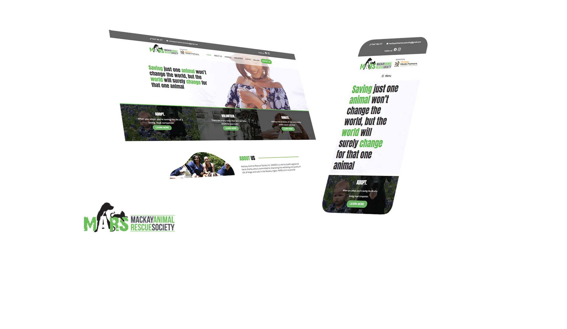 Mackay Animal Rescue Society Website Design and Developed by Strategic Media Partners
