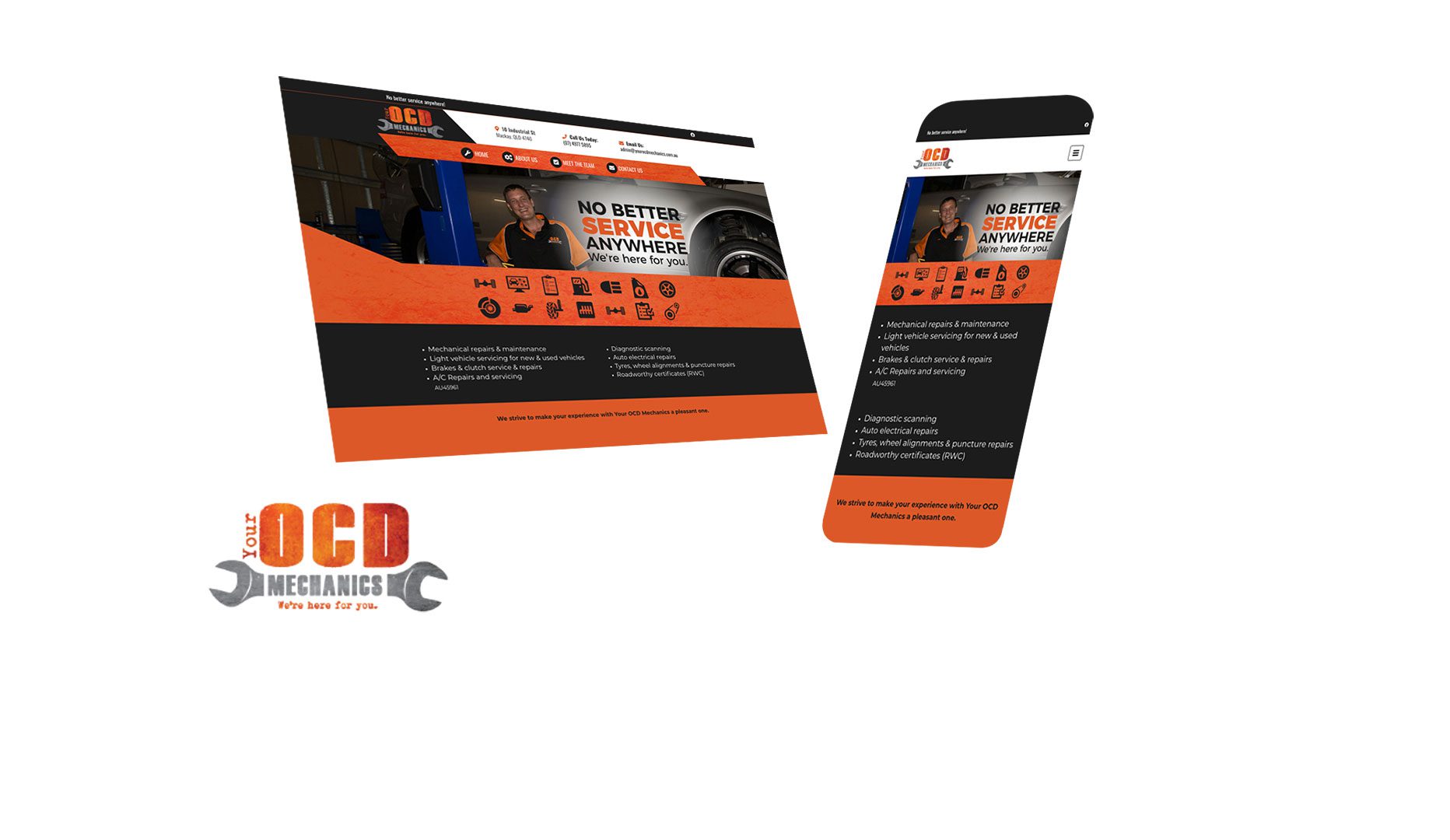 OC Mechanic Mackay Website Design and Developed by Strategic Media Partners