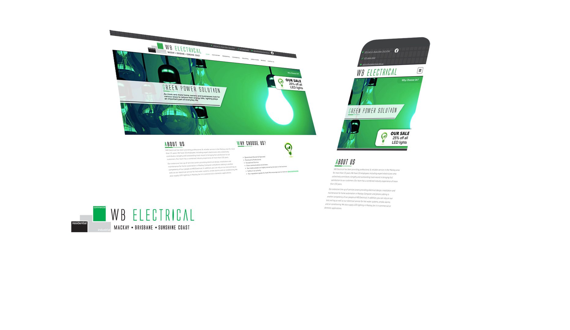WB Electrical Website Design and Developed by Strategic Media Partners