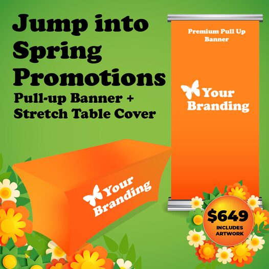 Jump into Spring promotional items created by Strategic Media Partners