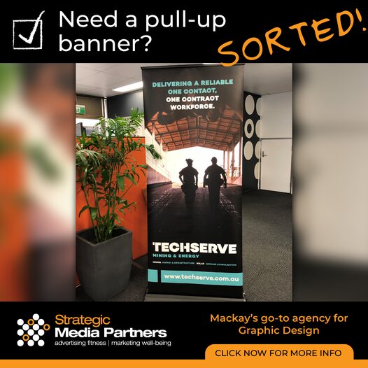 Tech Serve banner created by Strategic Media Partners