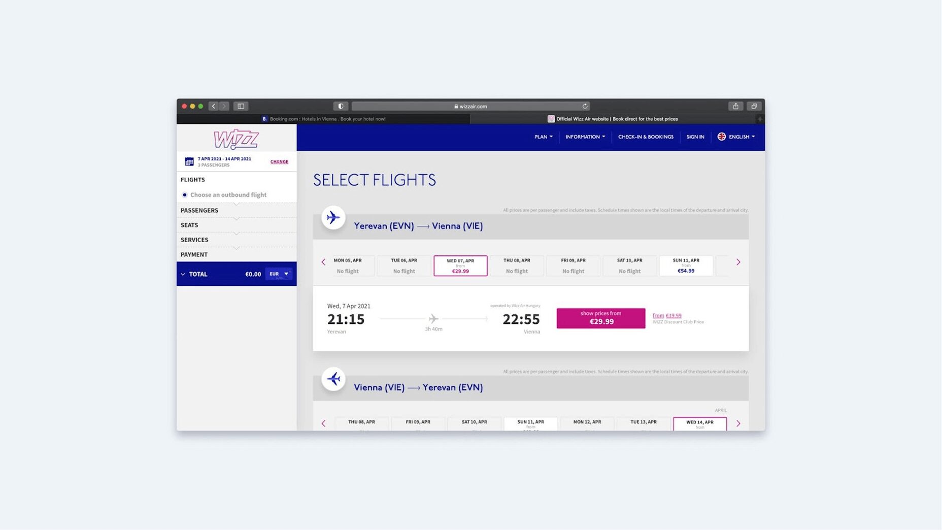 select flights