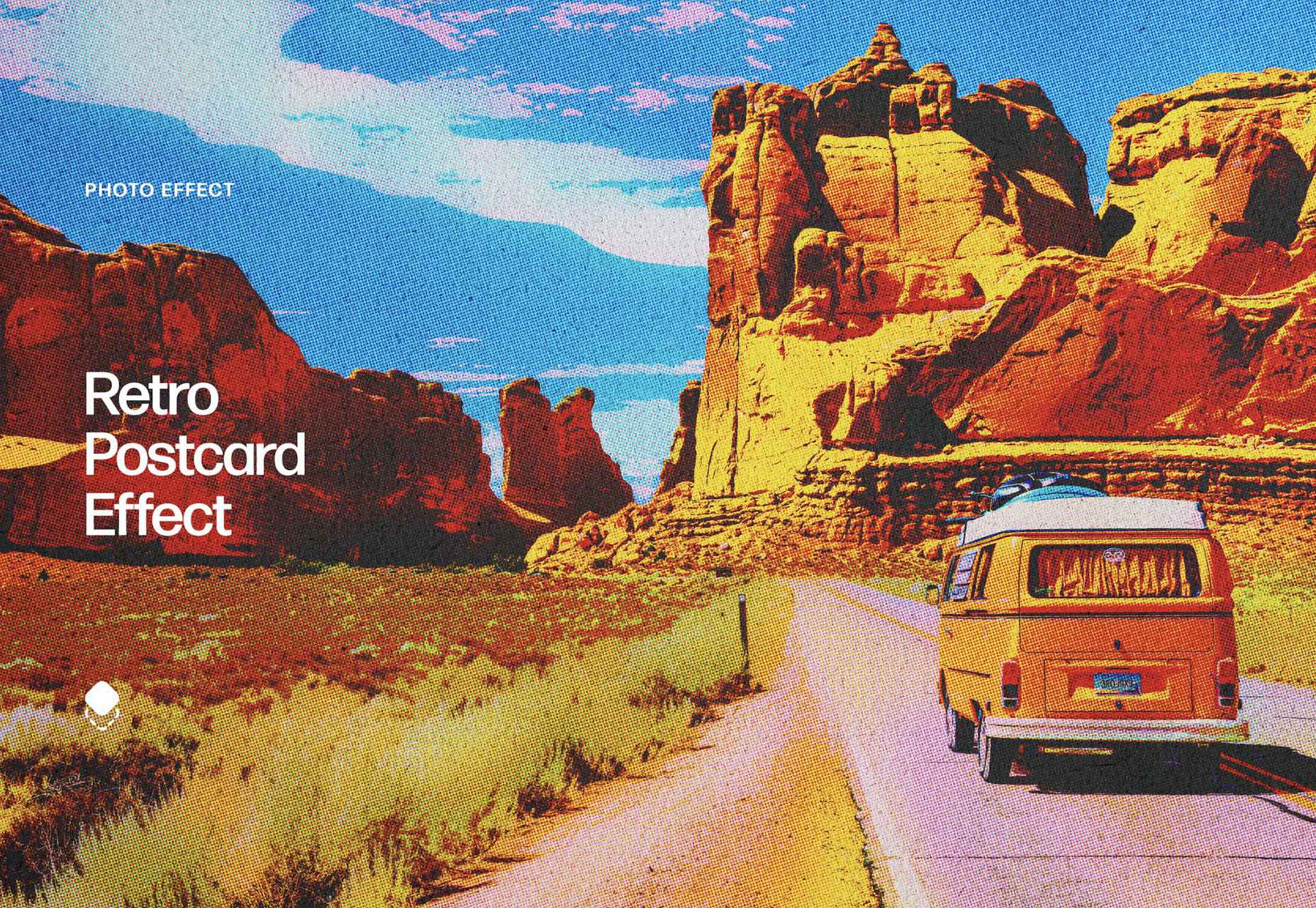 Retro Postcard Effect